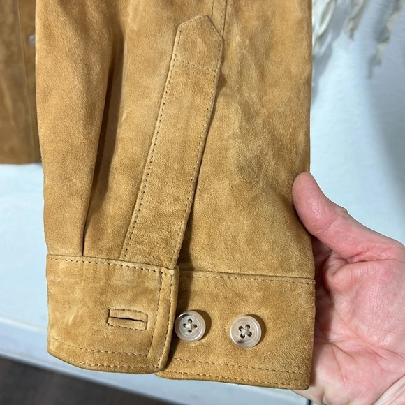 The Territory Ahead Tan Suede Shirt Size Large - Picture 5 of 14